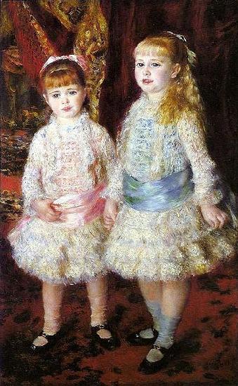 Pierre-Auguste Renoir Pink and Blue - The Cahen d'Anvers Girls oil painting image